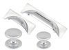 Windsor polished chrome cup handles and matching knobs collection